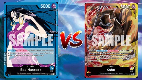 One Piece TCG Boa Hancock VS Red Yellow Sabo!!