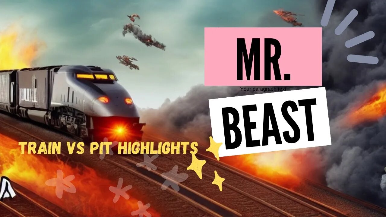 "Ultimate Battle: Train vs. Giant Pit Feat. Mr. Beast - Epic Highlights!"