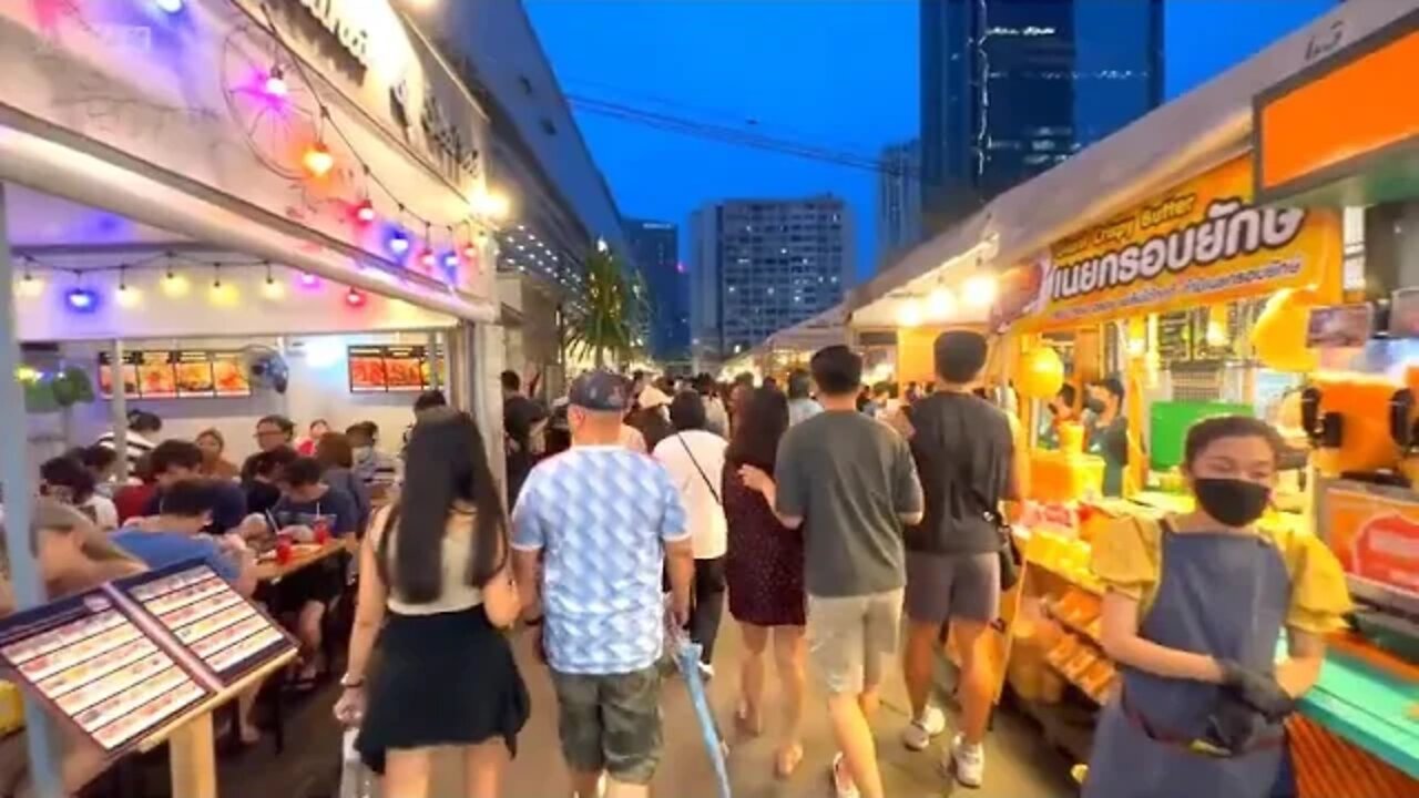 【🇹🇭 # 4K】The # Best # Night # Market # in # Bangkok # Thailand # 2022 # Jodd Fairs Pha Ram 9