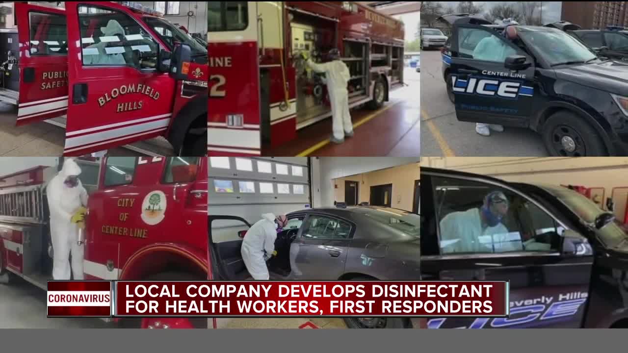 Metro Detroit company develops disinfectant for essential workers