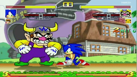 Sonic & Luffy VS Wario I Cartoon VS Anime Mugen