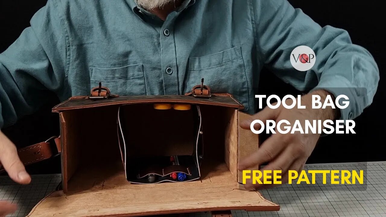 DIY Tool Bag Organizer (FREE Pattern) (Please activate subtitles/CC)