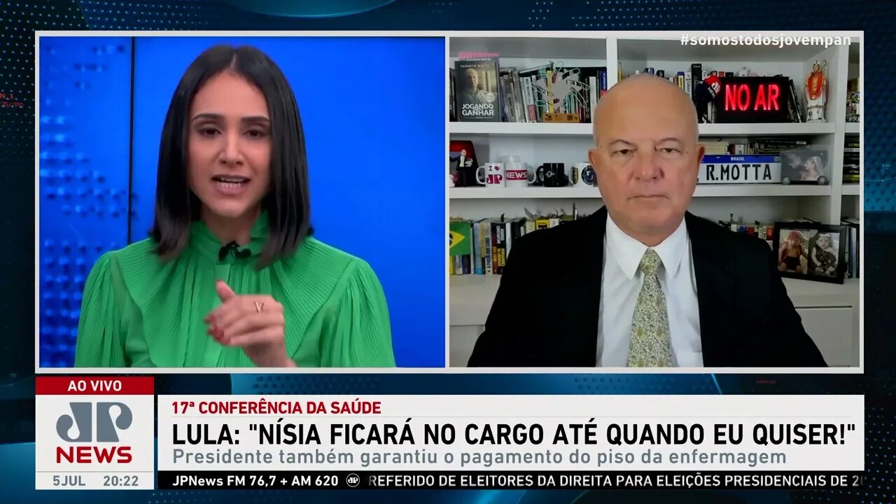 Lula: “Nísia ficará no cargo até quando eu quiser”; Roberto Motta e Dora Kramer comentam