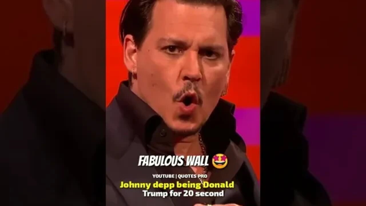 JOHNNY DEPP IMITATE DONALD TRUMP😎😁 #shorts