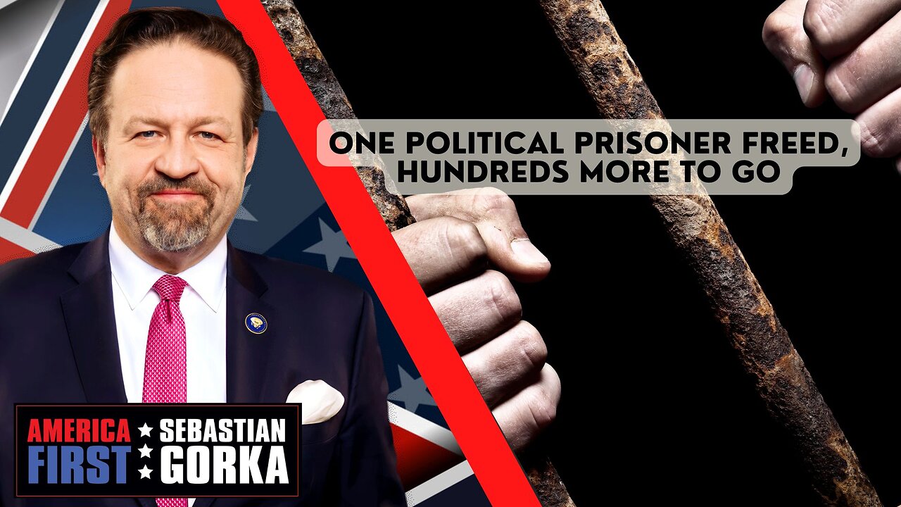 One political prisoner freed, hundreds more to go. Rep. Barry Loudermilk with Sebastian Gorka