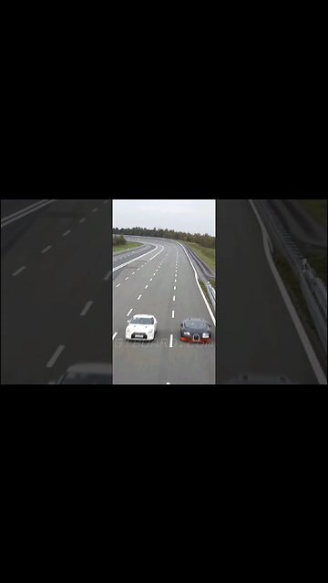 🥇1200+ HP Nissan GTR AMS Alpha 12 GTR-STORE.EU vs 1200 HP Bugatti Veyron Vitesse W16 quad turbo
