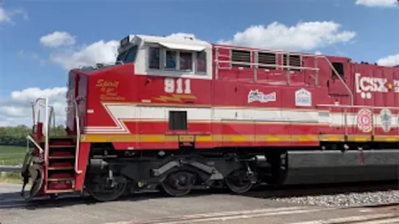 CSX 911 Spirit of our First Responder on Loaded Coal Train from Creston, Ohio September 6, 2021