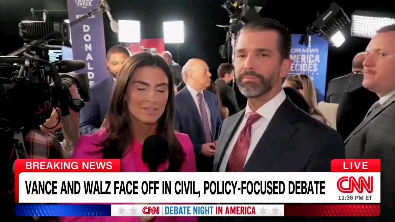 Don Jr on how he thinks JD Vance did at tonight’s debate: "I thought it was a masterclass."