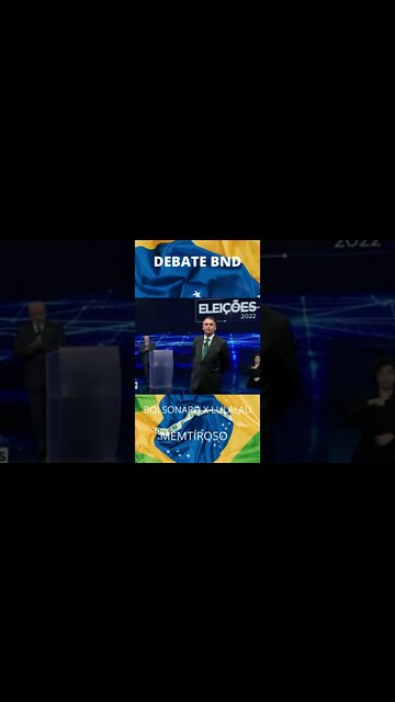 DEBATE BAND BOLSONARO X LULALAU MENTIROSO TEVE QUE ENGOLIR TER SIDO BENEFICIADO POR FACHIN.#shorts