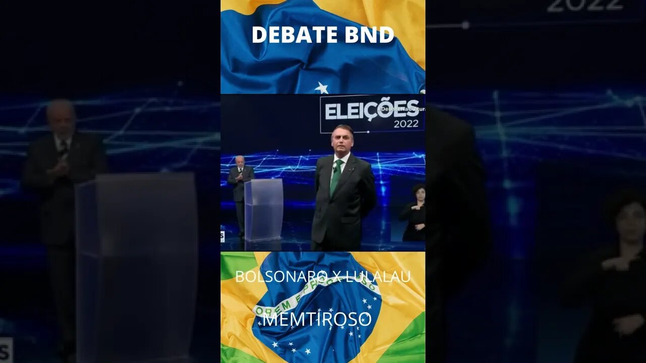 DEBATE BAND BOLSONARO X LULALAU MENTIROSO TEVE QUE ENGOLIR TER SIDO BENEFICIADO POR FACHIN.#shorts
