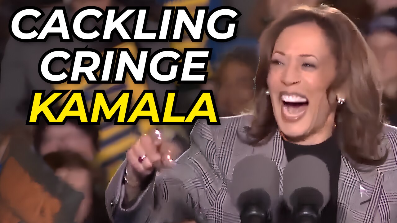 Cackling Cringe Queen Kamala Harris EMBARRASSES Herself During Rally