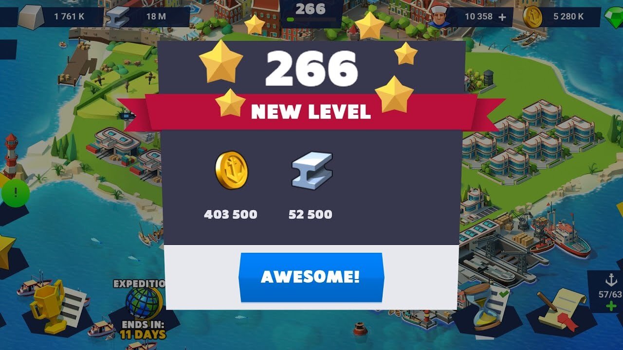 Seaport Level 265 gameplay