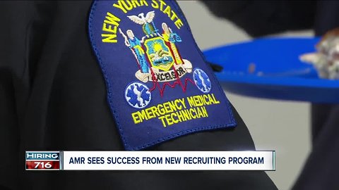 Get paid while training for career as EMT. AMR sees success in new initiative.