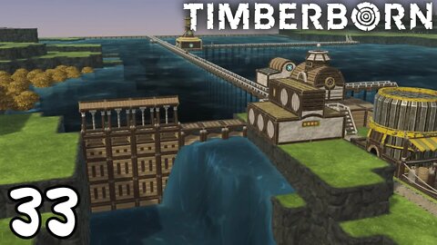 Dam, We Did It. Now How To Get The Power Up There - Timberborn - 33