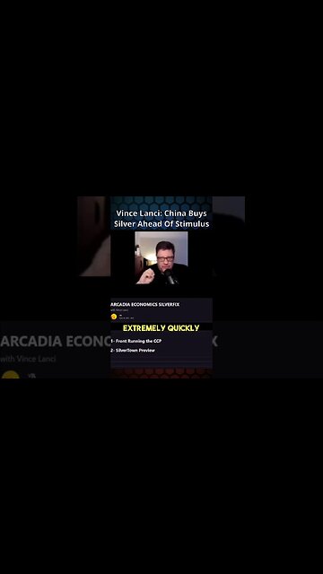 #VinceLanci : #China Buys #Silver Ahead Of Stimulus