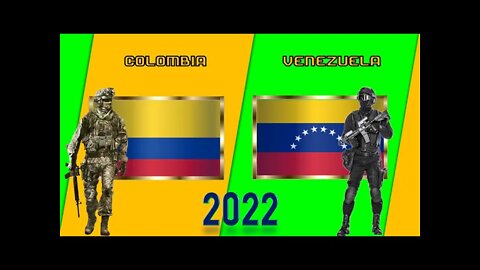 Comparación de Poder Militar Colombia VS Venezuela 2022 | 🇨🇴vs🇻🇪