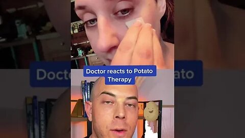 Doctor reacts to potato therapy on the face! #potatotherapy #potatoes #dermreacts