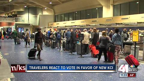 Travelers react to vote in favor of new KCI