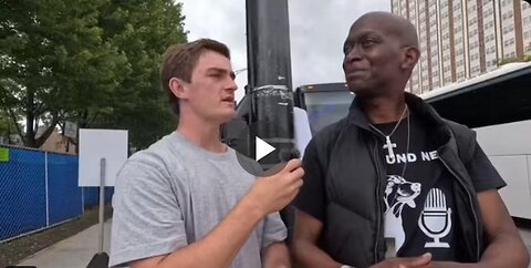 A Black man asked, "Why is Kamala Harris qualified to be the next President of the United States?"
