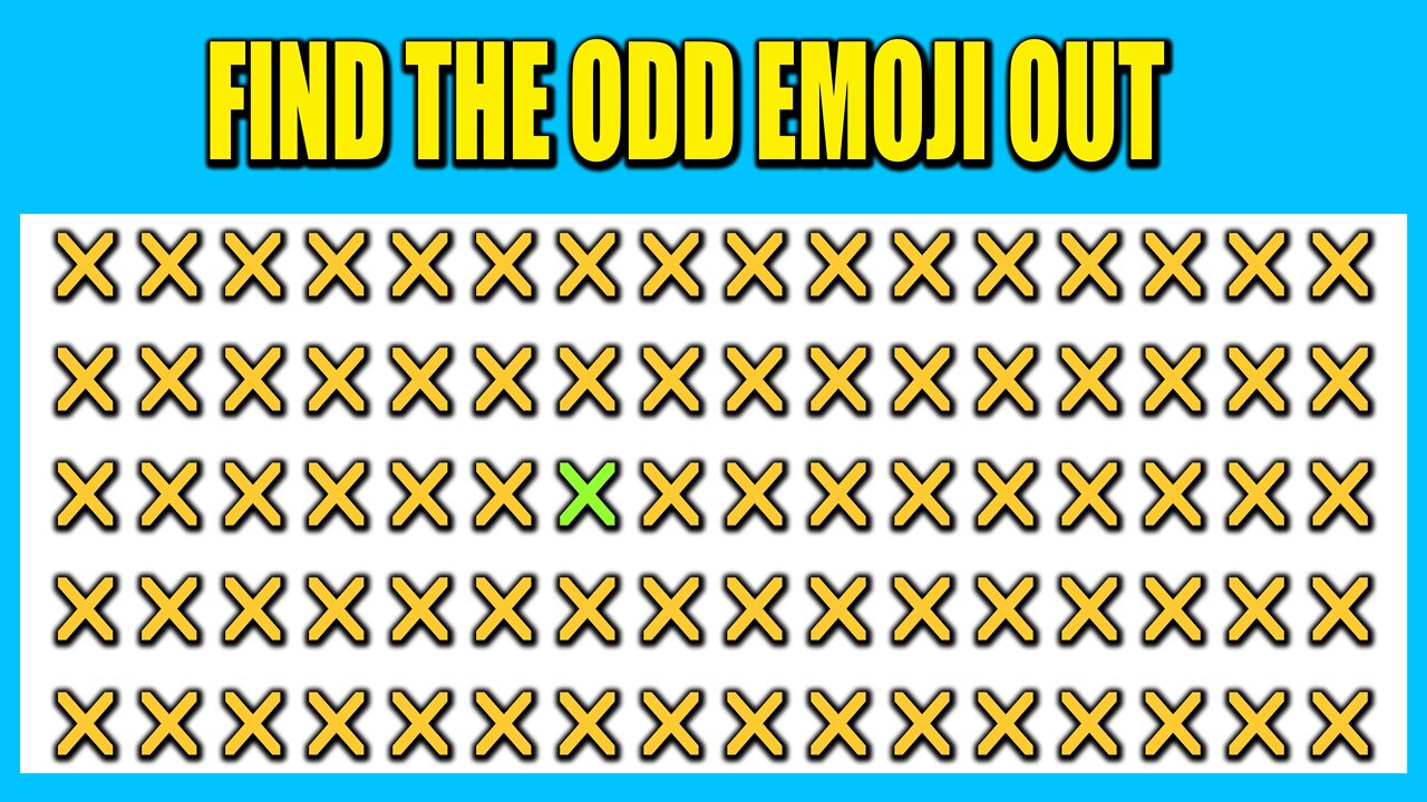 Can You Find the Odd Emoji Out in These Pictures puzzles? Emoji Puzzle Brain games | Odd one out