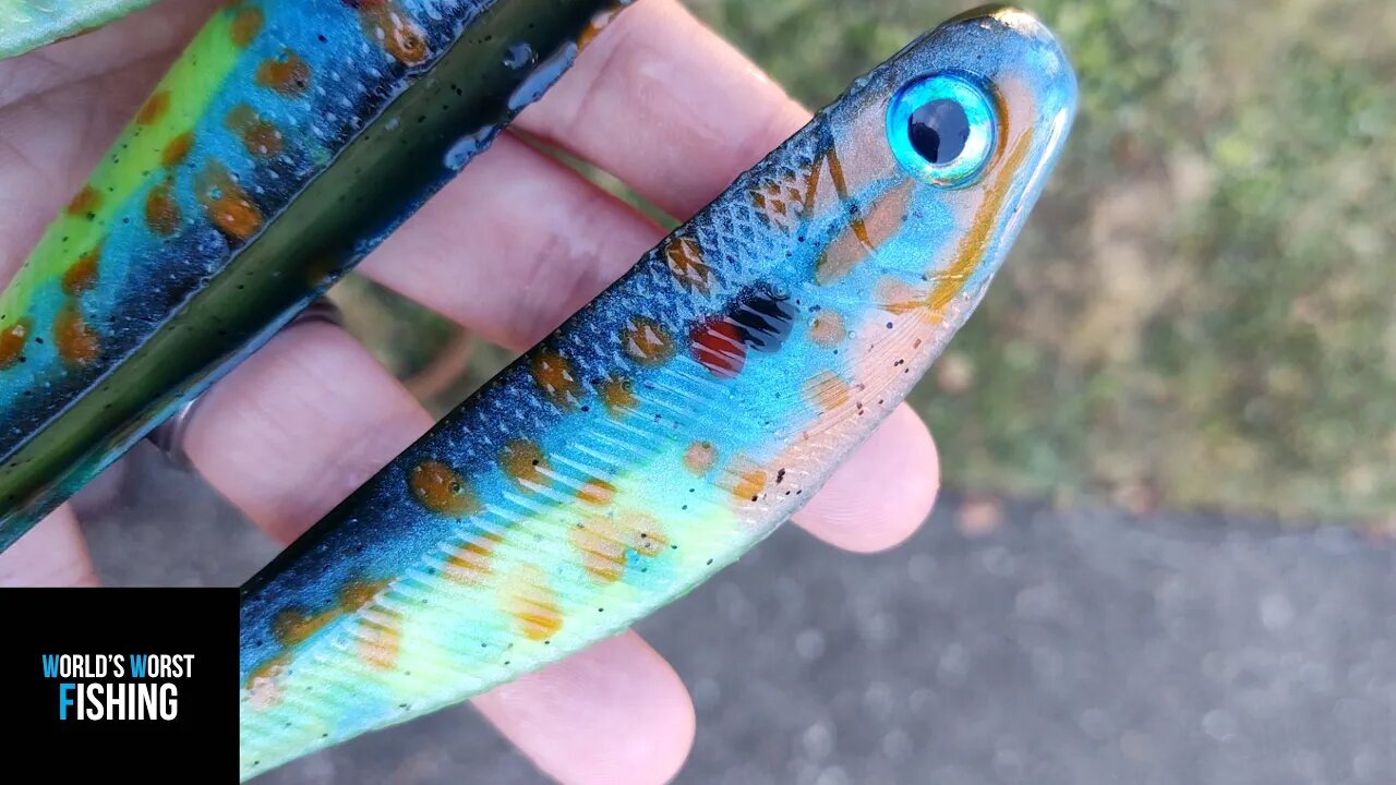 Let's Try & HAND POUR A Pumpkin Seed SUNFISH; Soft Plastic Swimbaits