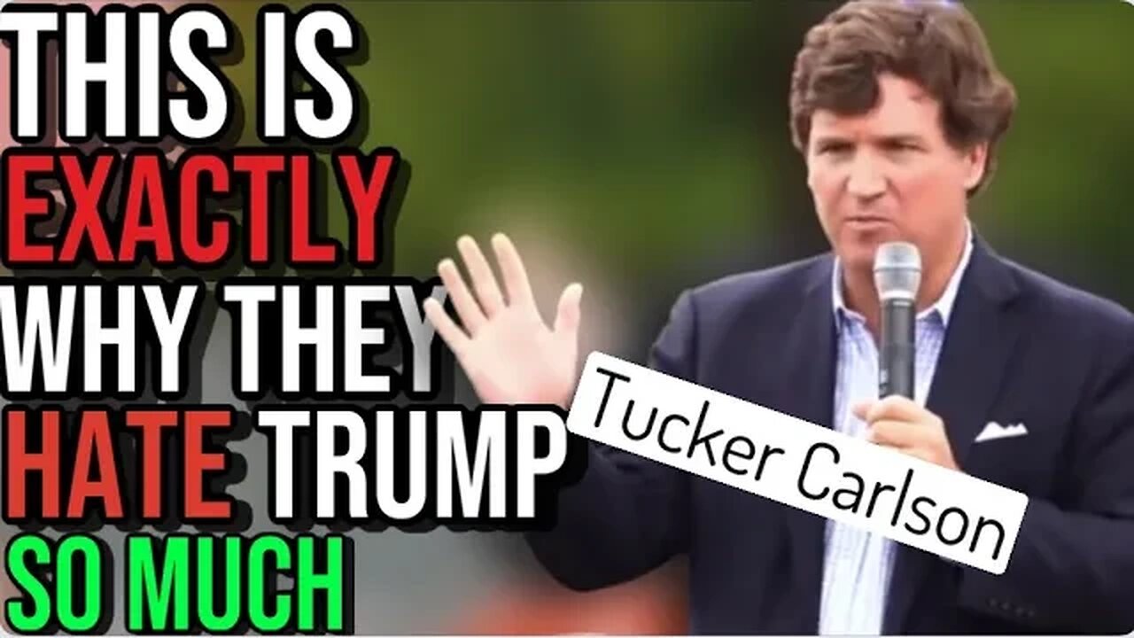 Tucker Exposes the Real Reason why they are after Trump.