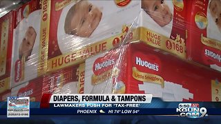 Proposed Arizona bill would end tax on diapers, formula and feminine hygiene products