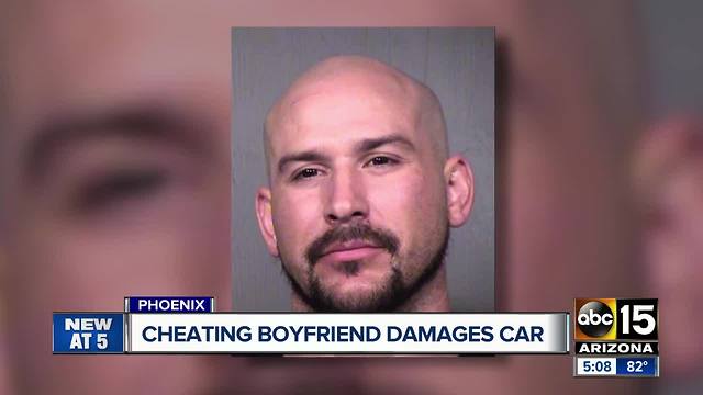 PD: Cheating boyfriend damages car