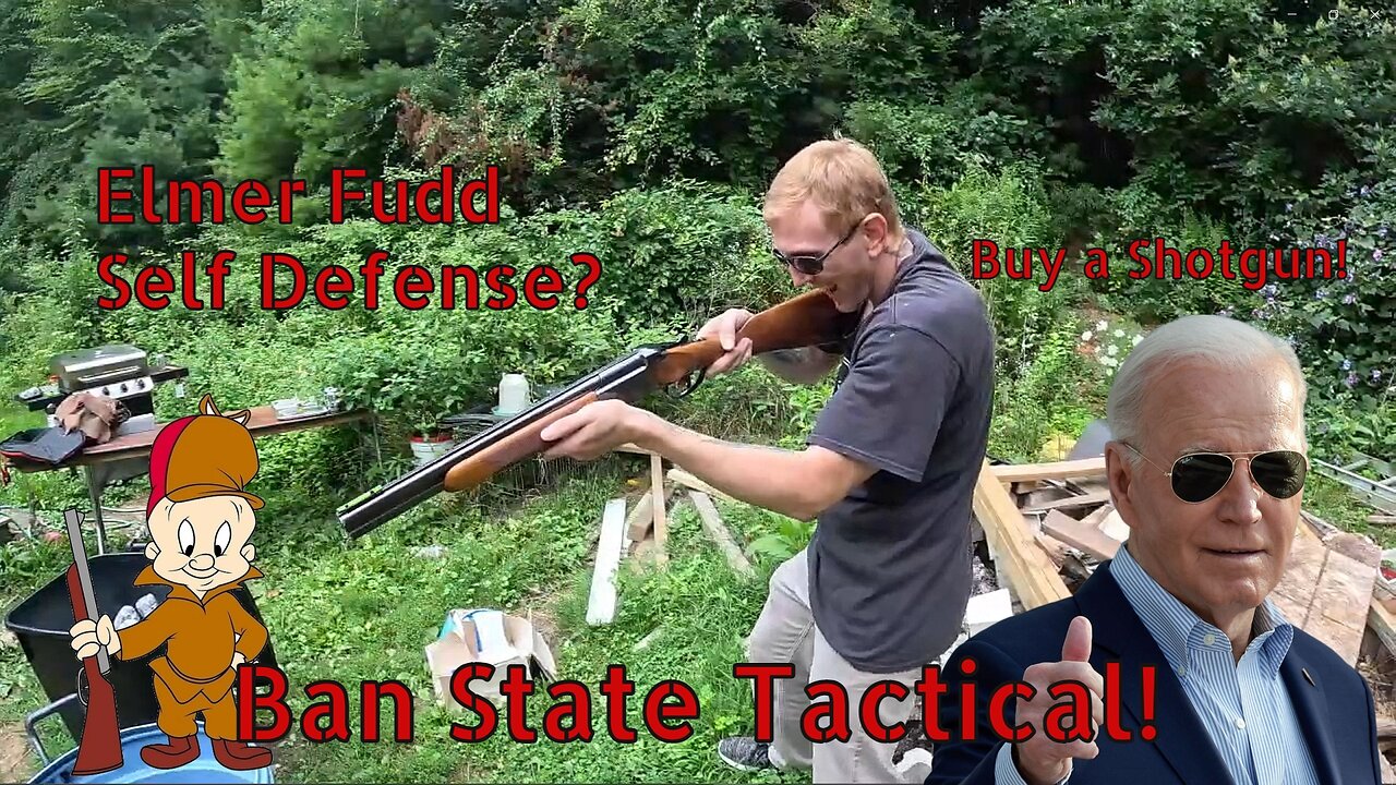 Double Barrel Elmer Fudd Shotgun! Joe Biden Approved! (Ban State Tactical)