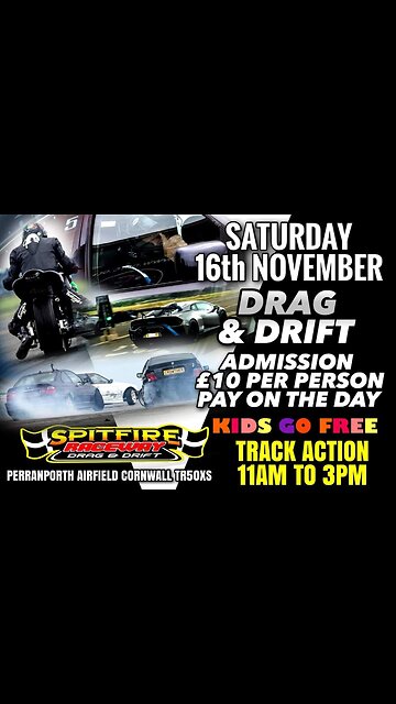 Cars Drifting Cornwall England