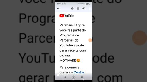 Mais um inscrito com monetização aprovado usando nossa estratégia