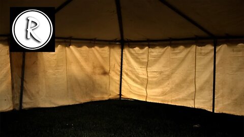 Fall asleep to the sound of rain hitting the tent you're feeling sleepy under.