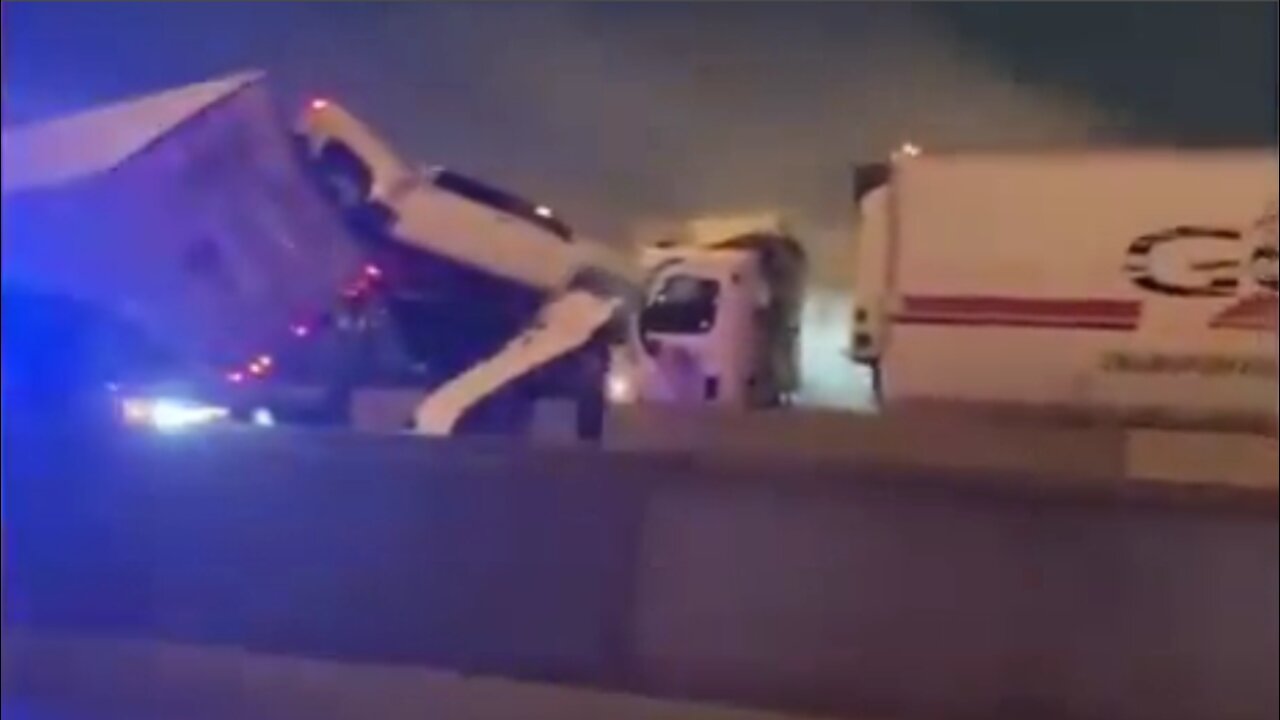 Shocking Footage: Car Pileup On Icy Roads In Fort Worth Texas, Multiple Deaths