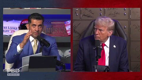 President Trump reacts to the famous video of him sparring with Chuck Schumer and Nancy Pelosi