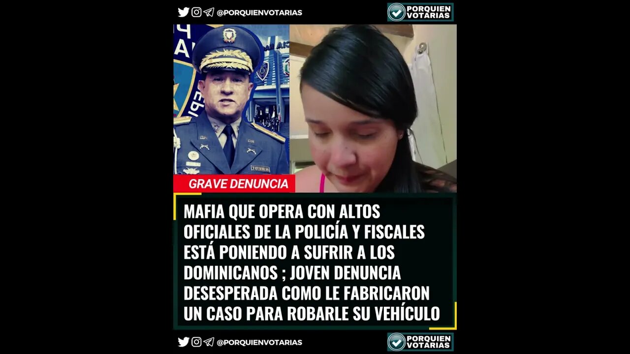 ⚡️MAFIA OPERA CON ALTOS OFICIALES DE LA POLICÍA Y FISCALES ESTÁ PONIENDO A SUFRIR A LOS DOMINICANOS