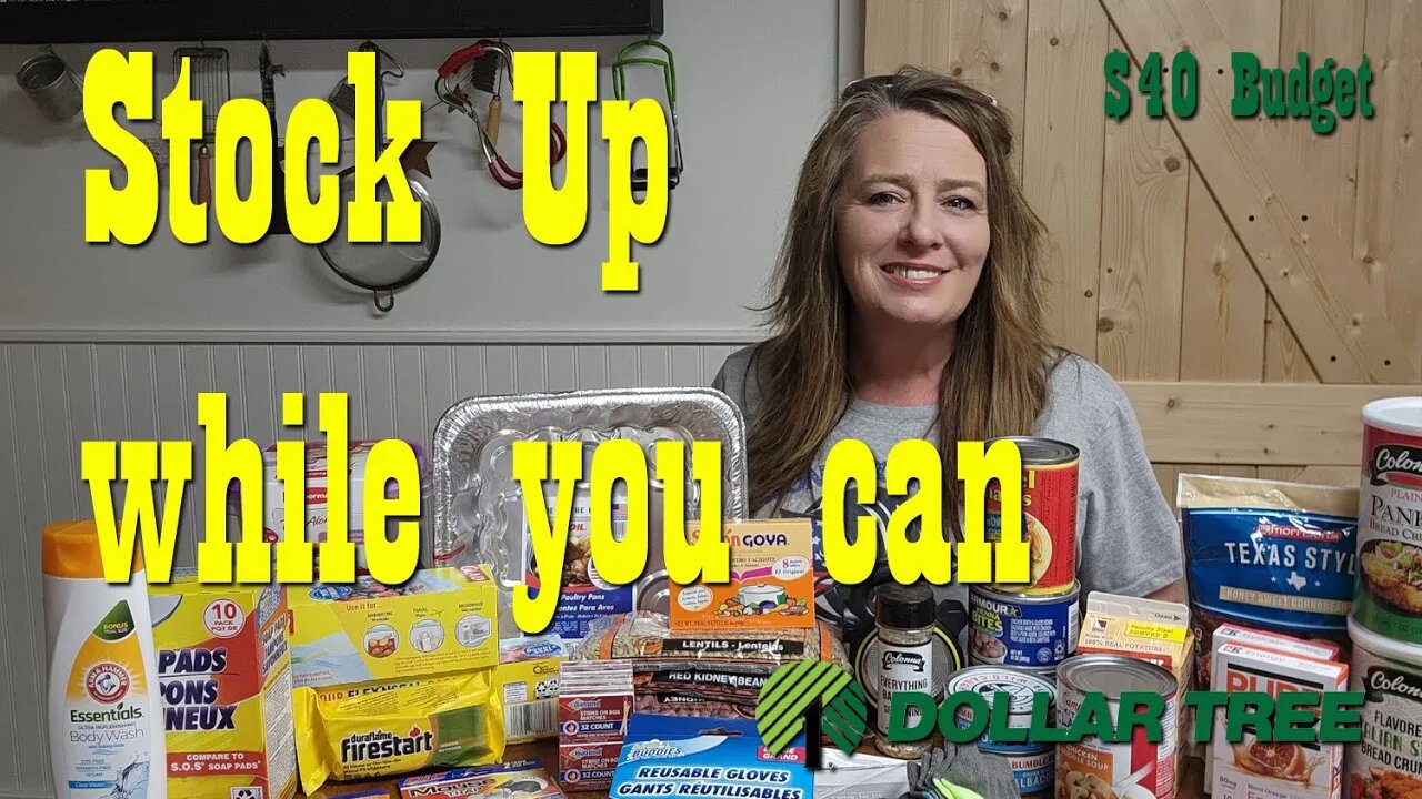 $40 Budget Prepper Pantry Stock Up from Dollar Tree