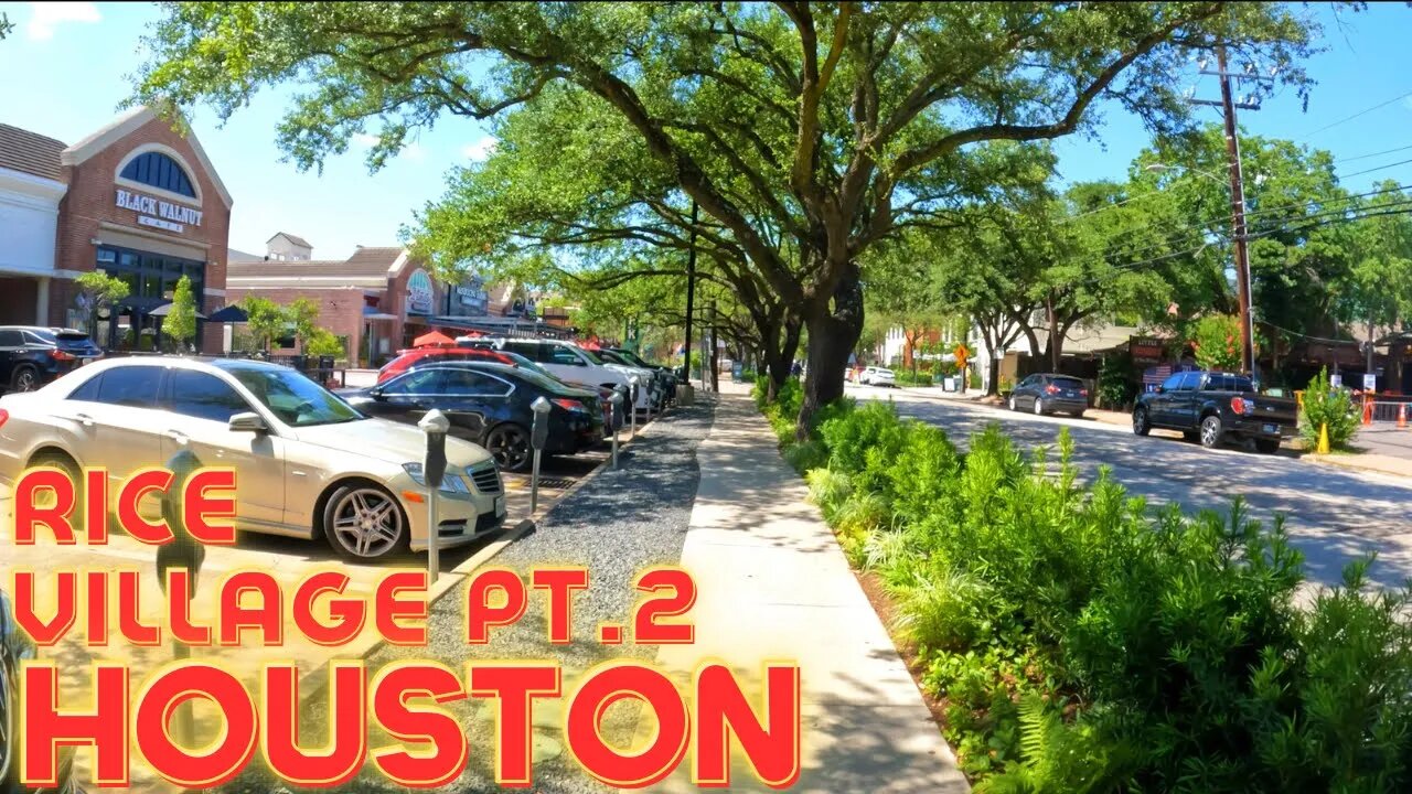 Houston City Walk - Rice Village Pt. 2 2022 4K