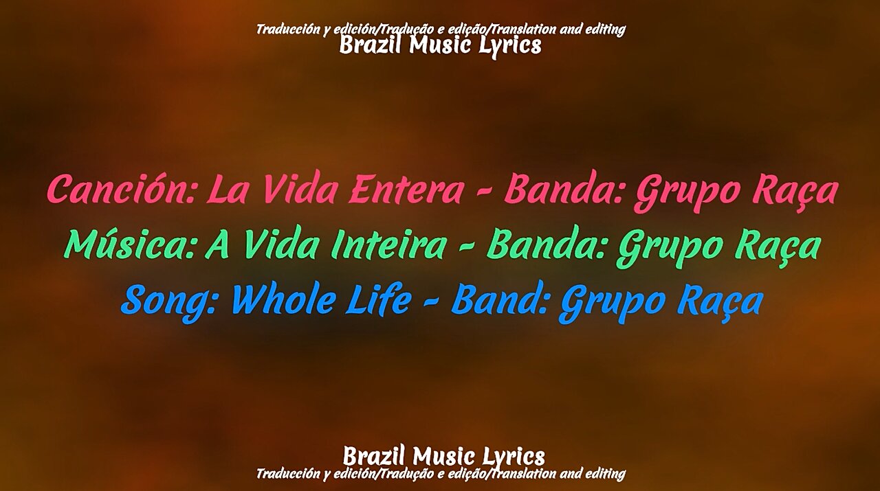 Brazil Music: Whole Life - Band: Grupo Raça