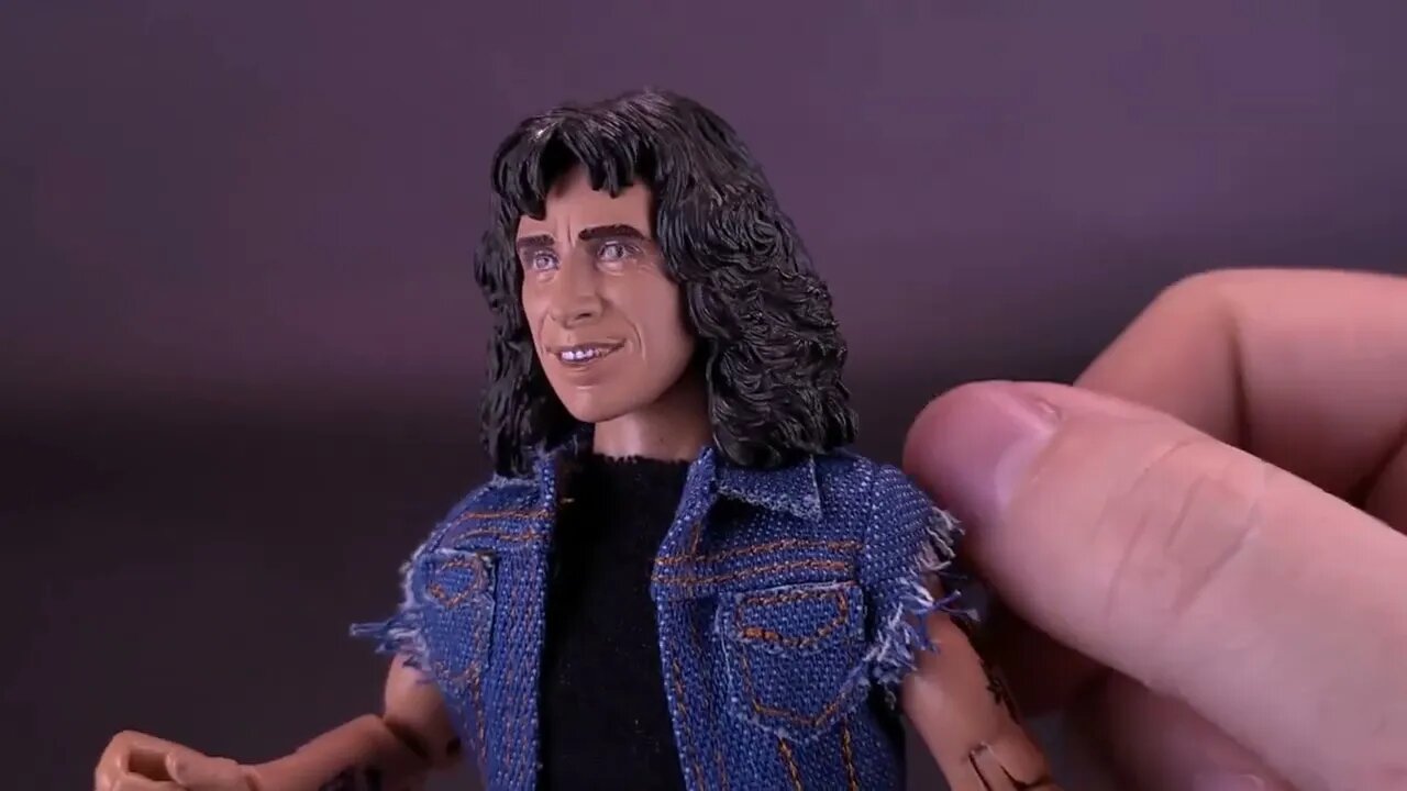 NECA Toys ACDC Retro Cloth Bon Scott Figure @TheReviewSpot