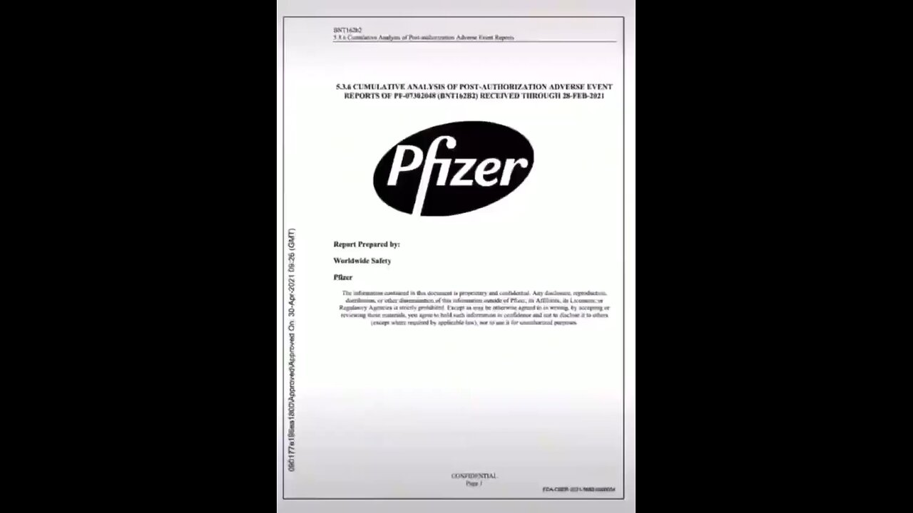 Pfizer’s own document - cv19 JAB side effects.... page after page after page...