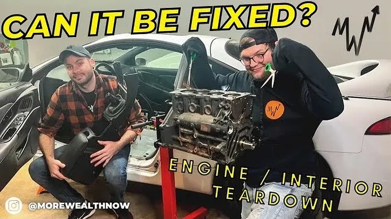 REBUILDING A NEGLECTED 1998 DSM ECLIPSE GSX - INTERIOR GUT & ENGINE TEARDOWN - NEW SHOP? | PART 4