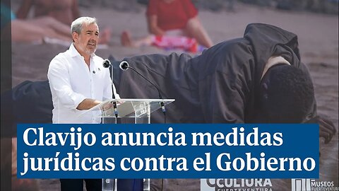 Clavijo anuncia medidas jurídicas contra el Gobierno de Sánchez por su "dejación de funciones"