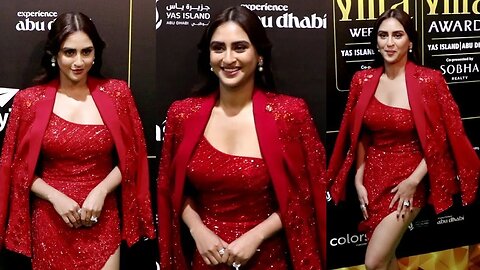 IIFA Awards 2023 : Krystle D'Souza looks super gorgeous in red outfit at IIFA Rocks 😍