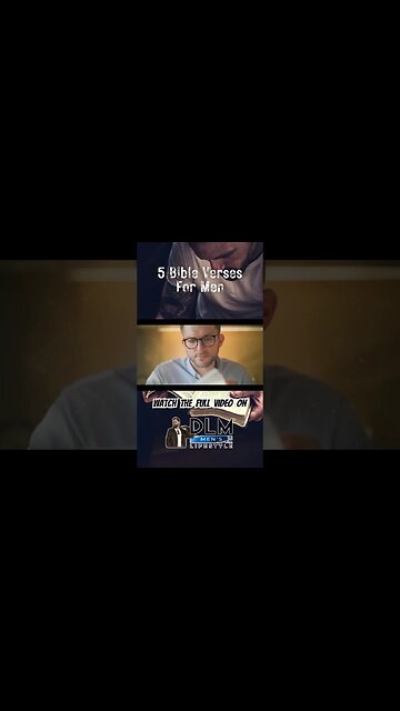 📖 5 POWERFUL BIBLE VERSES for Men - FULL VIDEO on @DLMMensLifestyle
