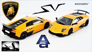 LAMBORGHINI MURCIELAGO SV - AUTOart VERSUS Minichamps