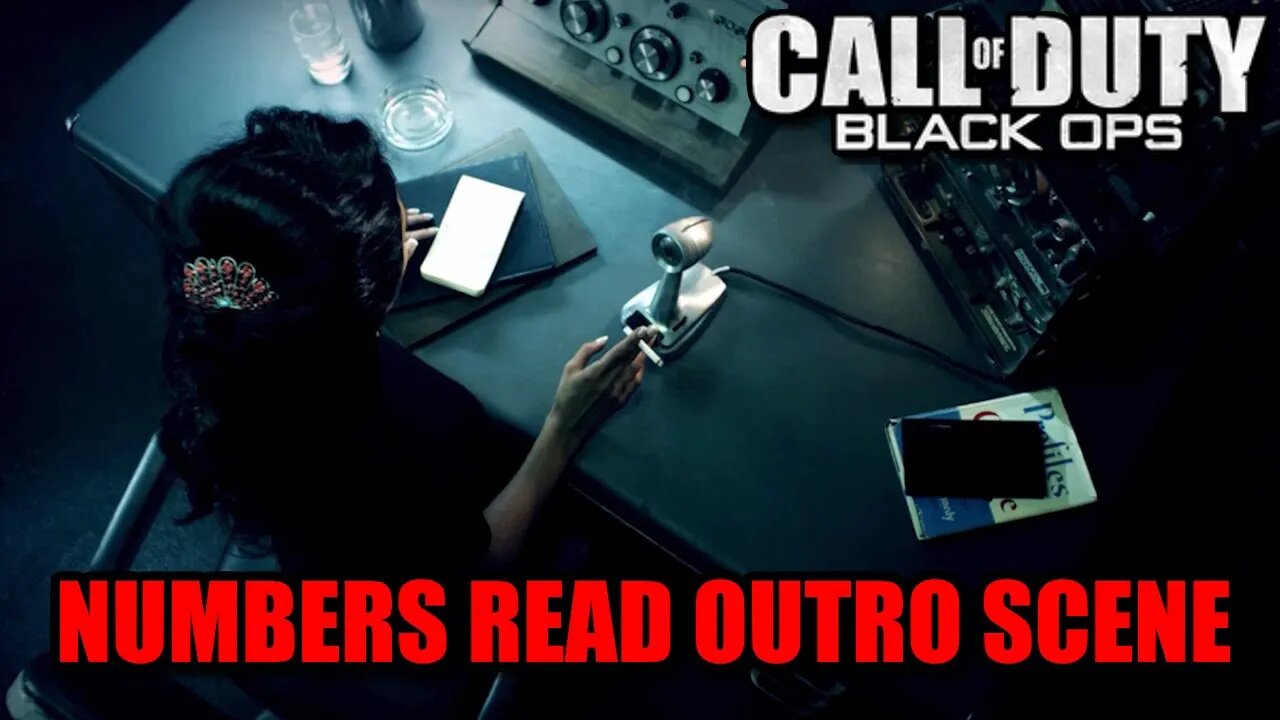 Call of Duty: Black Ops 1 (2010) - Full Outro Secret Cutscene Numbers Read