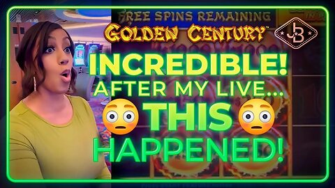 After Monday's Live Slot Play.. THIS Happened! on Golden Century Slot Machine 😳