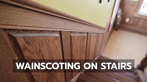 WAINSCOTING: See How It's Done on Stairs