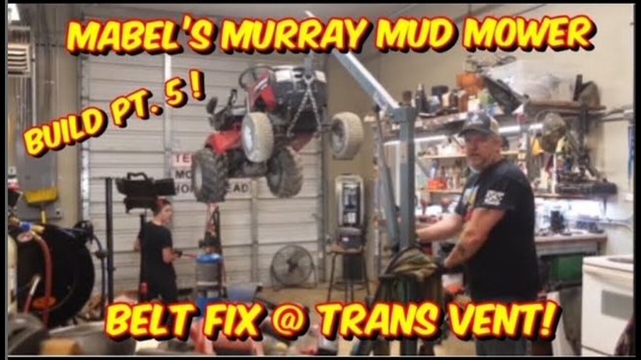 Mabel’s Murray Widebody LT Mud Mower Build Part 5! Belt/ Clutch Fix & Trans Vent!