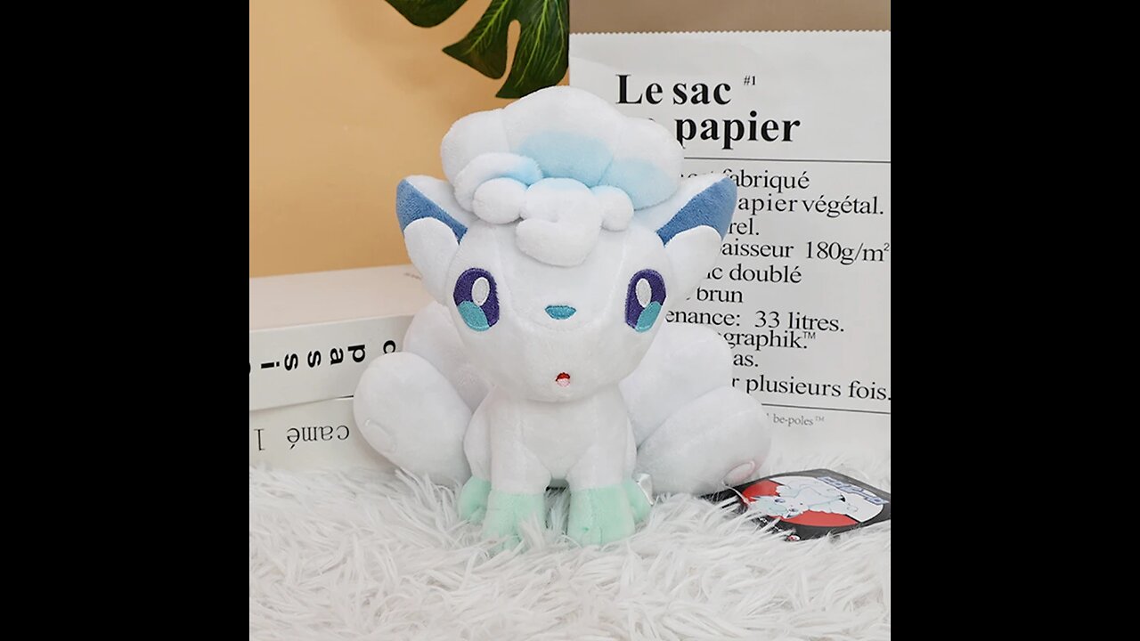 Pokemon Alolan Vulpix Plush Doll Quality Soft Stuffed